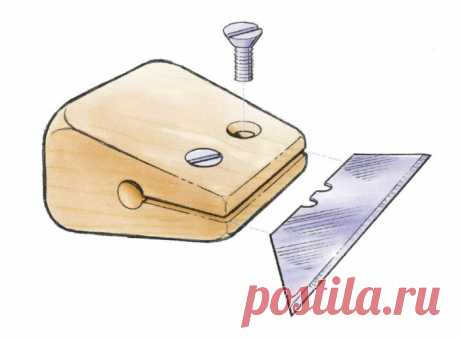 Утилита нож лезвие делает ловкий скребок - FineWoodworking