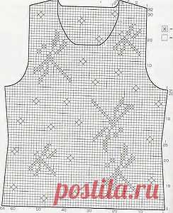 Топ крючком "Стекоза"   ...от Let's knit.