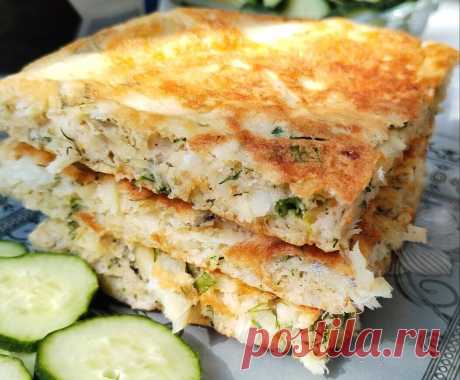 Вкуснейший и простой рыбный пирожок (по мотивам овсяноблина) от Екатерины Короткиx | Nice&Easy | Дзен