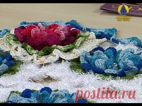 Sabor de Vida | Tapete com Flores Azul por Maria José - 15 de Agosto de 2013 - YouTube