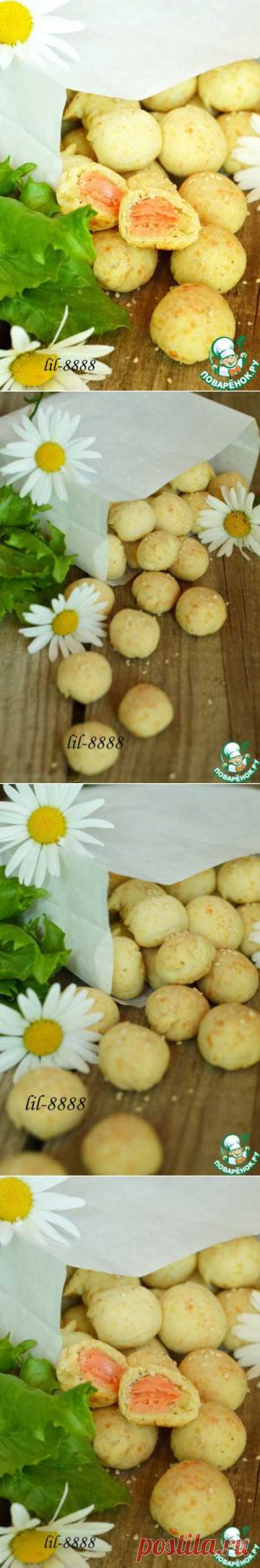 Сырное печенье с семгой - кулинарный рецепт
