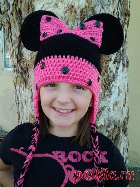 Вяжем детские шапочки - Микки и Минни Маус