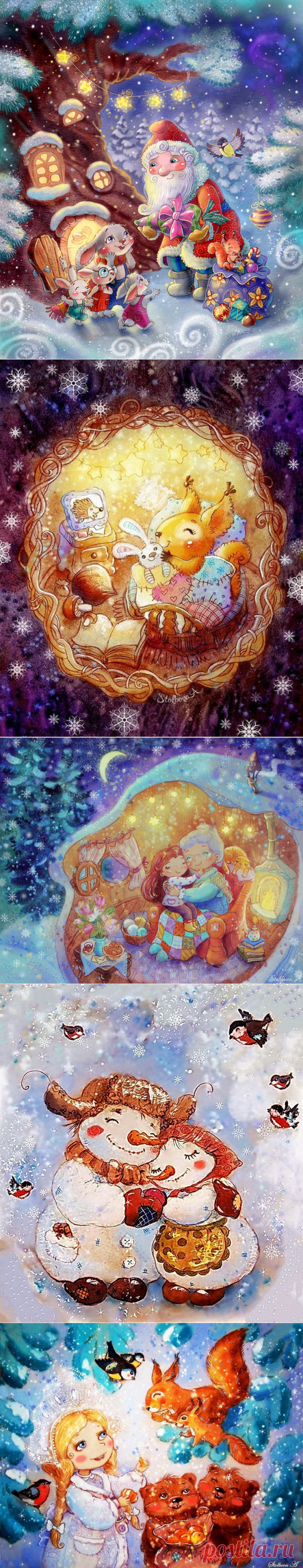 Чудеса ещё случаются! Нарисованная сказка Анастасии Столбовой.