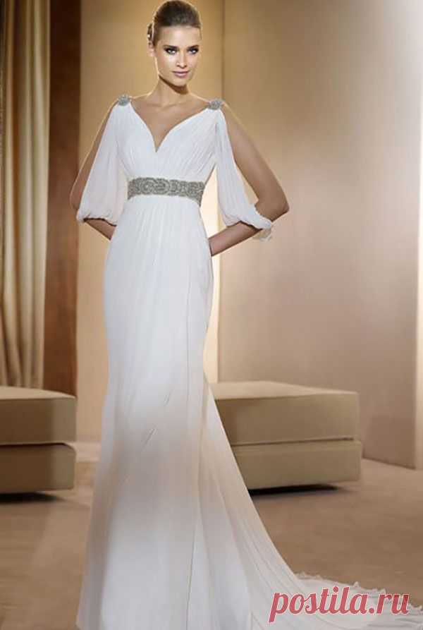 Свадебное платье в греческом стиле