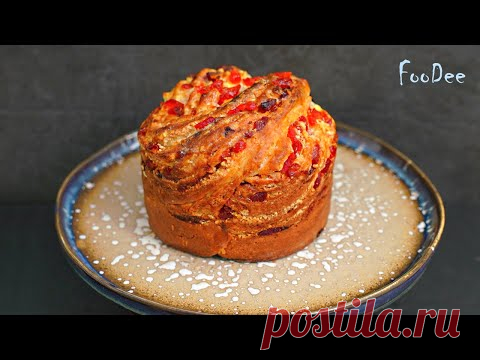 Шикарный кулич БЕЗ РАССТОЙКИ и БЕЗ ДРОЖЖЕЙ! Бездрожжевой пасхальный творожный КУЛИЧ рецепт