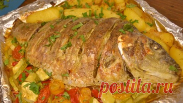 Для любителей вкусной рыбки, соблазнительной и ароматной, её хочется быстрее съесть. С овощным гарниром это ужин для всей семьи. | РЕЦЕПТЫ ОТ МАМУЛИ | Дзен