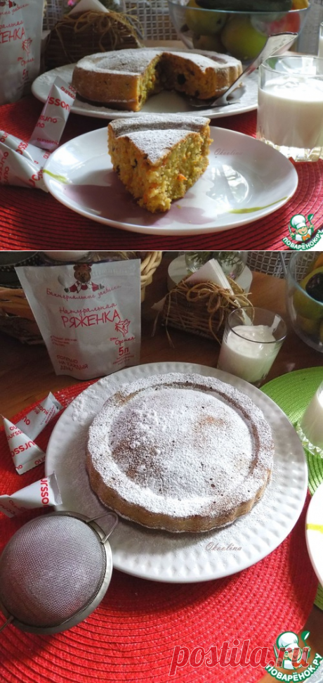 Морковный пирог на домашней ряженке – кулинарный рецепт