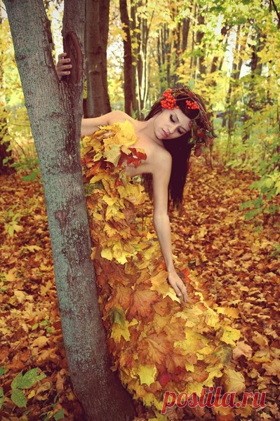 Сегодня осень всех обворожила!
   Лила всё утро слёзы по зиме. 
   А, к вечеру, совсем остыла, 
   Как будто извинялась по вине.

   Не виновата! Влюблена и только! 
   Хотела снегом искупить вину.
   Я сбросила все листья - вон их сколько,
   Без платья я осталась в неглиже.

   Люби меня такую сильно только, 
   Согрей пушистой шубой стан нагой 
   И, если любишь обними руками
   И, не смотри приблудно как изгой.