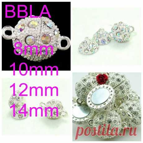 Omh 5 шт. 8 10 12 14 мм своими руками ювелирные изделия аксессуары AAA ++ кристалл европейский круг магнитный привлечь застежка подвески бусины PJ376 6 купить на AliExpress