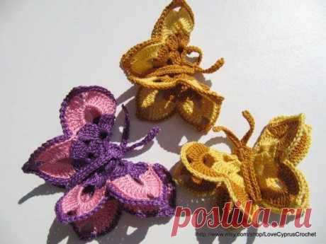 (1) Вязаные бабочки - Море идей - рукоделие, декор дома, поделки и hand made.