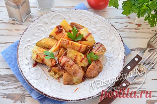 Картошка по-деревенски на сковороде: рецепт с фото