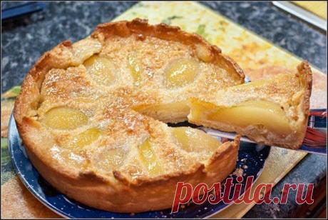 Как приготовить грушевый торт с миндальным кремом (французский грушевый торт) - рецепт, ингридиенты и фотографии