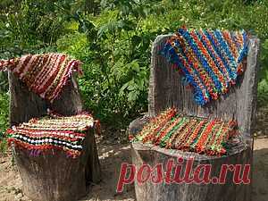 Коврики домотканые просто, без станка. - Ярмарка Мастеров - ручная работа, handmade