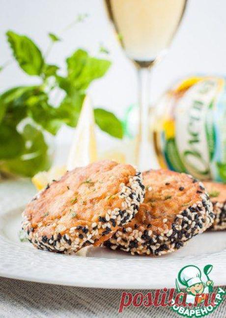 Новости Рубленые рыбные котлеты в кунжутной панировке