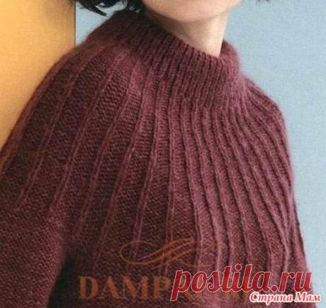 Свитер с круглой кокеткой «GAMINE» - Вязание - Страна Мам