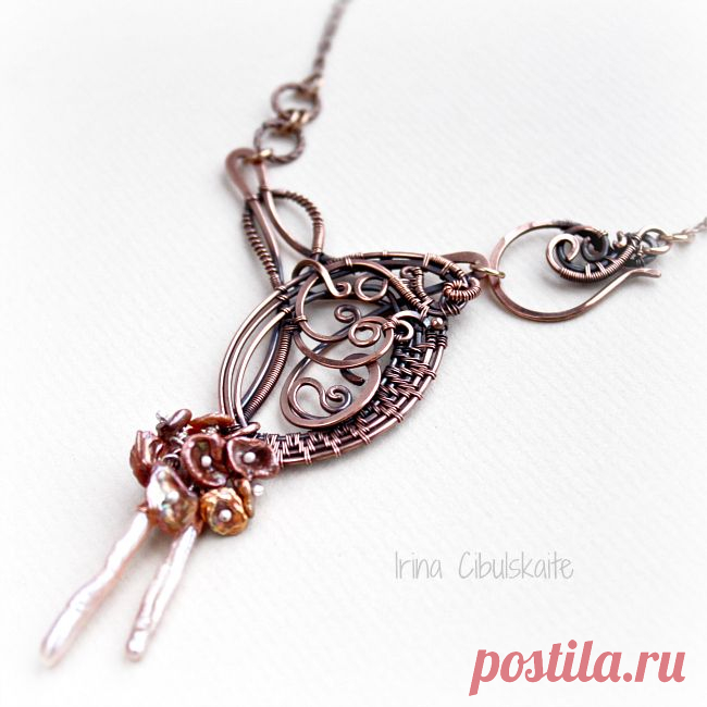 Copper necklace by taniri on DeviantArt