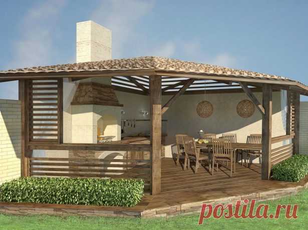 Летняя кухня своими руками: фото интересных идей