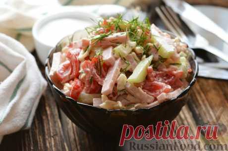 Салат с ветчиной, рецепты на RussianFood.com: 635 рецептов салатов с ветчиной Салат с ветчиной — блюдо на праздничном столе, к которому невольно тянутся на руки. Подробней о салате с ветчиной ...