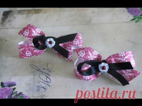 Бантики-канзаши своими руками, мастер-класс для начинающих