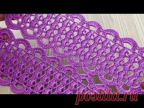 THE MOST STUNNING Gorgeous Crochet Runner, Scarf, Curtain Pattern Tutorial