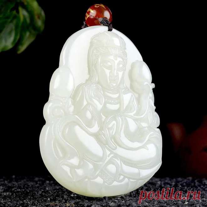 Pendant necklaces for women Baiyu Guanyin Pendant Wedding | Etsy