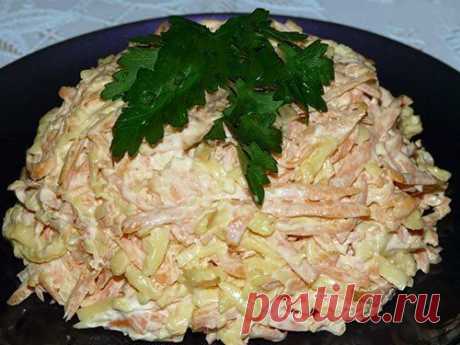 Простые рецепты
Морковный салат с сыром и чесноком
Морковный салат с чесноком. Предлагаем вашему вниманию очень простенький, но вкусный салатик. Особенно хорошо приготовить его зимой…