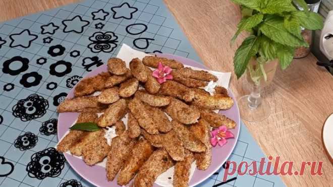 ХРУСТЯЩИЕ КАБАЧКОВЫЕ ПАЛОЧКИ--( БЕЗ ЖИРА)