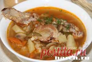 Рассольник со свиными ребрышками “Панский”