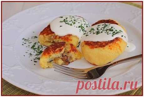 Картофельные зразы с грибами