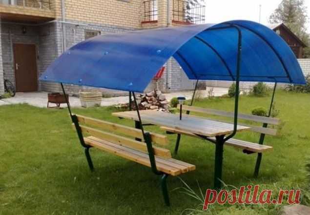 Строим беседку из поликарбоната
