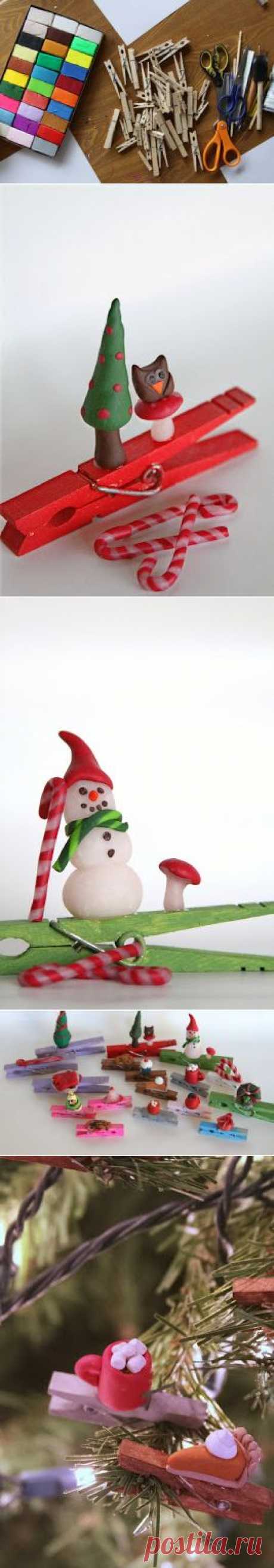 WhiMSy love: Clothespin Ornaments