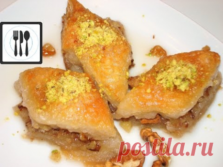 Пахлава Турецкая Рецепт. Баклава из слоеного теста. Быстрый и легкий рецепт/Турецкие сладости.