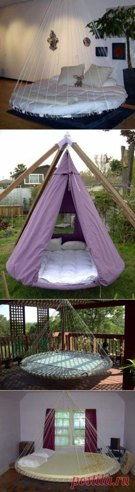 Идея кровати. Висячая кровать | Лаборатория домашнего хозяйства