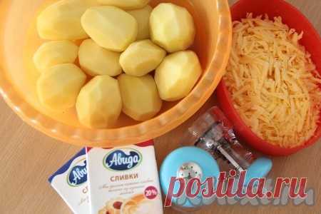 Картофель со сливками и сыром в духовке