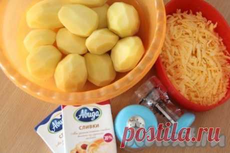Картофель со сливками и сыром в духовке