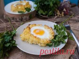 Картофельные гнёзда с начинкой - простой и вкусный рецепт с пошаговыми фото