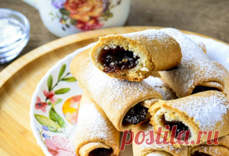 Песочные рулетики с повидлом — Вкусно!