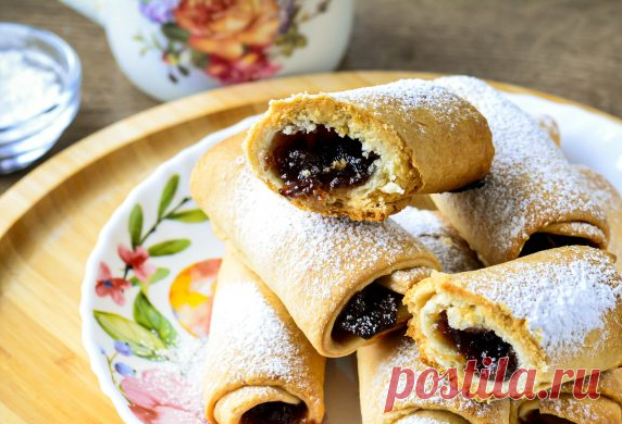 Песочные рулетики с повидлом — Вкусно!