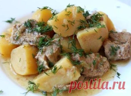 Телятина в мультиварке с картошкой - пошаговый кулинарный рецепт на Повар.ру