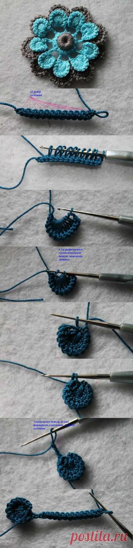 DEGISIK ORGU CICEK | Crocheting Tutorials | Кружево