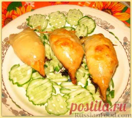 Рецепт: Фаршированные тушки кальмаров на RussianFood.com