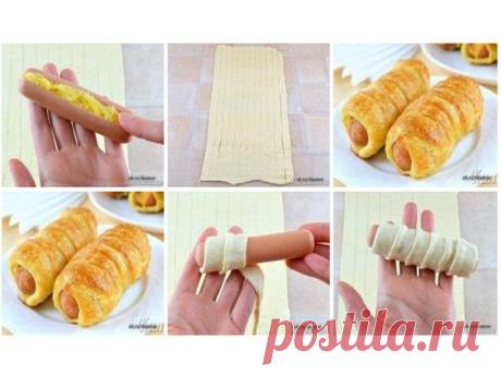 ✓ Самые вкусные рецепты - Recept-dnja: Рецепт на скорую руку. Сосиски в тесте