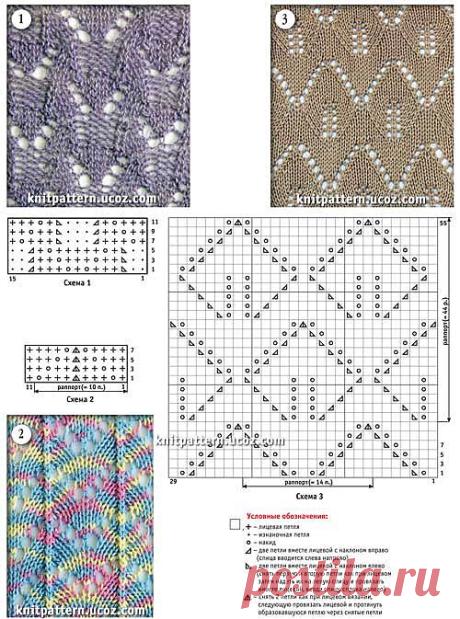 Узоры спицами 2..