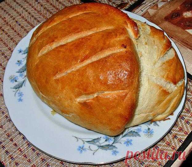 Домашний белый хлеб. Рецепт приготовления.