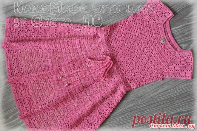 Платье "Крестики-нолики" он-лайн - Вяжем вместе он-лайн - Страна Мам