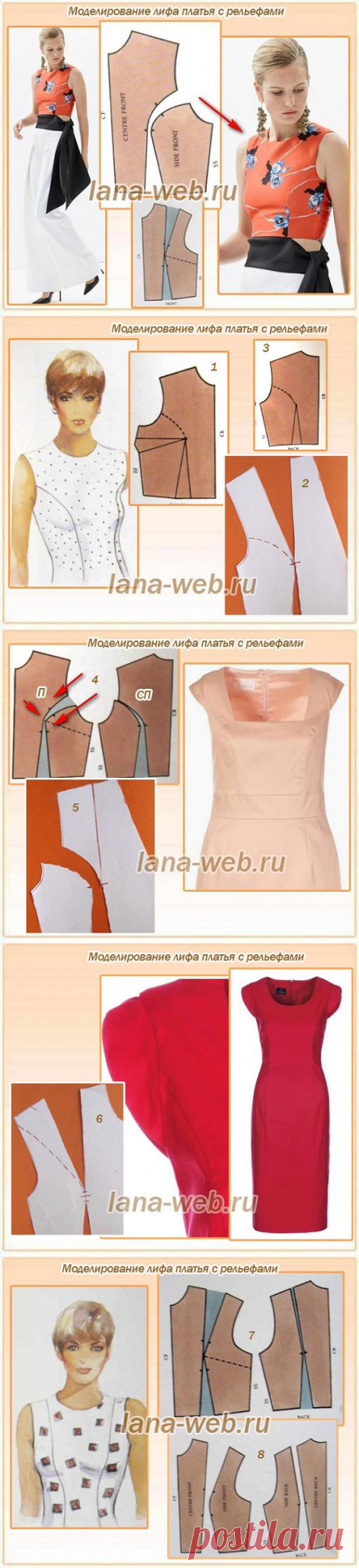 Легко моделируем лиф платья и блузки с рельефами