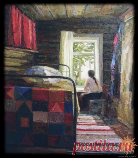 Домотканые половики (дорожки) - простая красота.
Ходит толстая кошка от печки к столу,
Ходят ходики тихо: стучат да стучат.
На некрашеном, вымытом чисто полу
Домотканые коврики ярко пестрят.
Е. Родченкова.