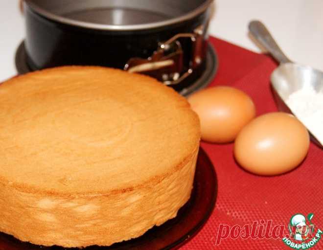 Масляный ванильный бисквит – кулинарный рецепт