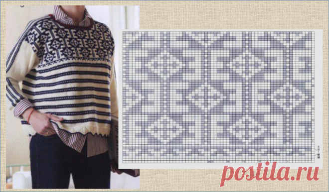 Занимательная геометрия в моделях жаккардового вязания - 20 впечатляющих примеров со схемами | МНЕ ИНТЕРЕСНО | Яндекс Дзен