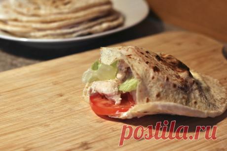 Рецепт питы — лепёшки с кармашком для начинки - Горящая изба